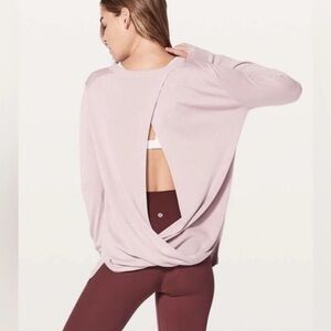 Lululemon Bring It Backbend Sweater Porcelain Pink